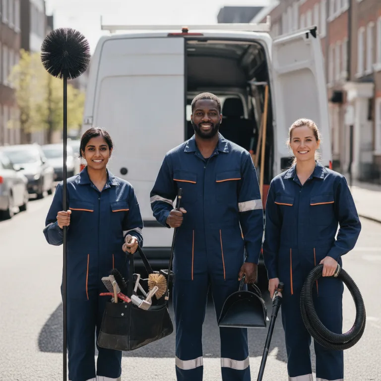 Schoorsteenveger team in Amsterdam